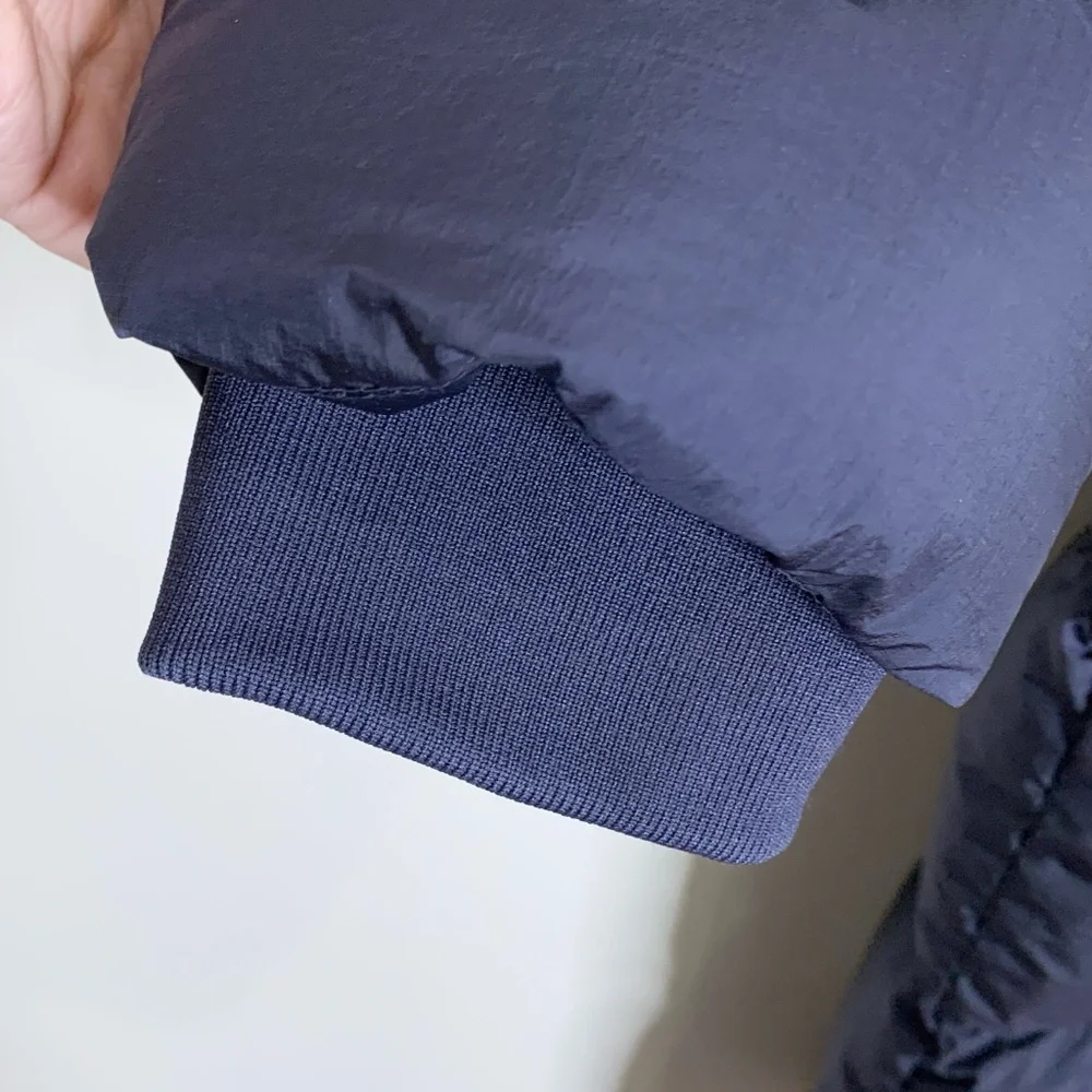 Parajumpers Panda Long Down Jacket (Sz L) Hooded Puffer Coat Navy - Picture 7 of 16